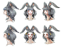 Viera Hairstyles Artwork from Final Fantasy XIV: Shadowbringers