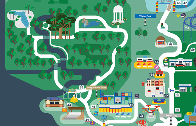 Legoland Florida map...