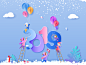 Happy New Year 2k19 prelook studio prelook colorfull design cool colors typography branding landing page 2019 happy new year design cool design vector illustration creative illustrastion best design 2018 new year 2019