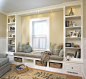 love this- who cares if you don't have a bay window, make a window seat anyways!: 