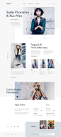 Fashion Landing Page Exploration #ui #ux #webdesign #landingpage #fashion #layout #vogue
