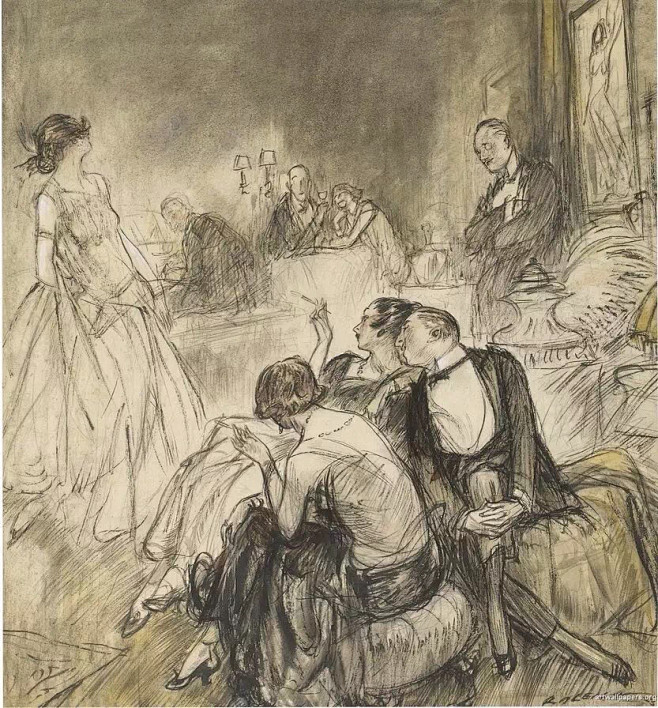 来自美国插画家Henry Patrick Raleigh (1880-1944) 他是黄金时代最杰出的插画家之一 作者用重复的线条、随性粗犷的 ...