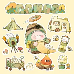 嗷呜插画 | 今天是去露营但迷路的嗷呜