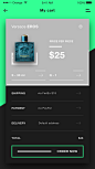 Scentixx checkout ios app ecommerce ui design