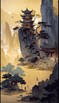 自己近期midjourney出的一些图（场景为主）-AI绘画/素材-微元素 - Element3ds.com!