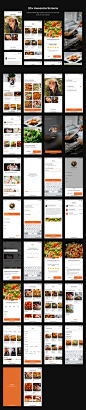#APP模板#
烹饪食谱tab分类详情视频直播等app ui源文件 sketch xd模板