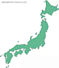 手绘绿色日本地图版图|办公用品|绿色地图|日本地图|生活百科|矢量素材|手绘地图|手绘地图素材|卡通手绘地图素材|中国手绘地图|手绘地图 城市