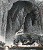 【国画】张步《瑰丽山水》 - 白石秋水 - 白石秋水