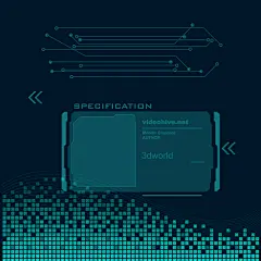 高科技可视化科幻3D科技海报