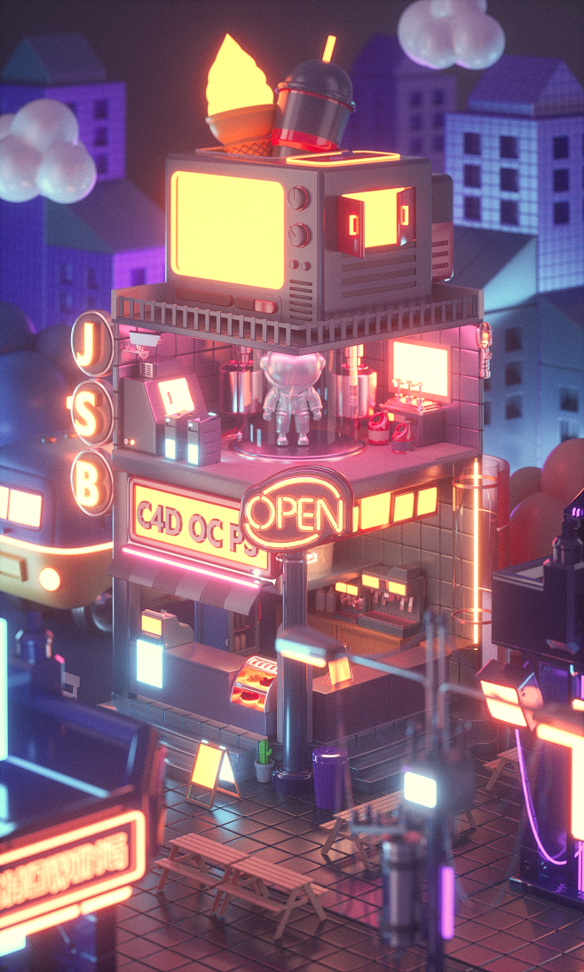 C4D 建模渲染