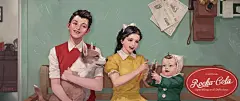 绘画欣赏 | 流行是个圈，如果插画也走复古风……_设计 : 其实在画插画时走复古风， 设计出来的插画海报， ▼ HAREN的游戏角色、同人插画， 也会有着别样的味道。 HAREN的其他作品 游戏角色…
