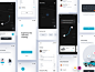 Taxi App UI Kit vector design clean ui car cab taxi app graphic design mobile app design ui design ui kit illustration ui