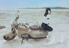 #插画#
日本插画师Jun Kumaori的作品以明快而淡雅的色彩渲染气氛，记录了少女时代纯真的一面及内心世界的梦幻情节。