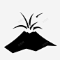 火山火山口喷发图标 UI图标 设计图片 免费下载 页面网页 平面电商 创意素材