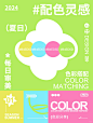 8组夏日色彩搭配|2024最新 - 小红书