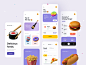 Food App 2.0  cart delivery drink sushi burger illustration icon 3d icon 3d illustration 3d nutrition app nutrition food app food mobile app mobile ux design ui design ux ui