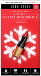 Bobbi Brown Cyber Monday sale email. Subject line: The Best Monday Ever. Enjoy 20% off Every Order: 