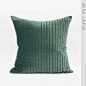 MISSLAPIN简约现代/沙发靠包靠垫抱枕/绿色变换绣花方枕