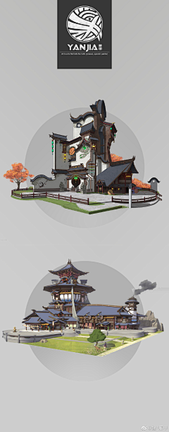 inshow采集到Q版建筑