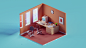 Vintage 80s office : had a few hours to spare so I created that vintage scene