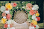小清新,DIY背景墙。来自：婚礼时光——关注婚礼的一切，分享最美好的时光。#DIY#