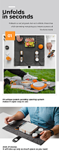 FOLDEAT | A Modular Lunchbox That Unfolds Into An Eating Mat : Foldeat has 15 unique features smartly integrated. Packing and eating on the go have never been easier.