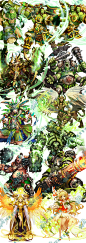 426 游戏美术资源 韩国手游五魂全套UI素材 场景图标ICON人物PNG-淘宝网