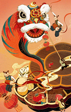 山卡拉叔叔采集到灵感 中国风插画