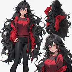 AI游戏原画角色设定素材 卡通科幻人物插画设计 绘画临摹图参考-淘宝网