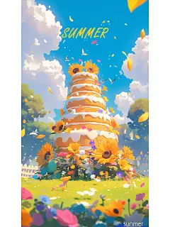 mj夏季露营海报，夏日多巴胺！ - 小红书