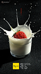 草莓#酸奶#甜品#美食#沈阳食品摄影#沈阳博格奥设计#忽然映象