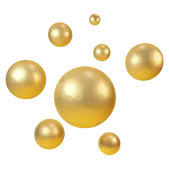 金色几何立体球