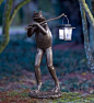 Frog Garden Statue With Solar Lantern