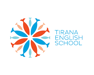 地拉那英语学校LOGO_机构组织标志设计...