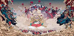16_13_原创作品2017丁酉年-“凤凰来仪”鸡年春节主题中国风吉祥物生肖插画 Desgin