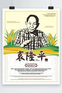 袁隆平院士杂交水稻之父海报