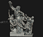 拉奥孔与儿子们石膏像，大蛇古罗马希腊雅典宗教神话人物男人体模型，雕像青铜像雕塑 - 雕塑3d模型 3dsnail模型网