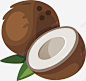 褐色椰子创意矢量图高清素材 创意 卡通 手绘 椰子 水果 热带 矢量图 褐色 设计 元素 免抠png 设计图片 免费下载