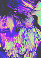 paint ink Glitch pixel sort texture Marble abstract Digital Art  iridescent holographic