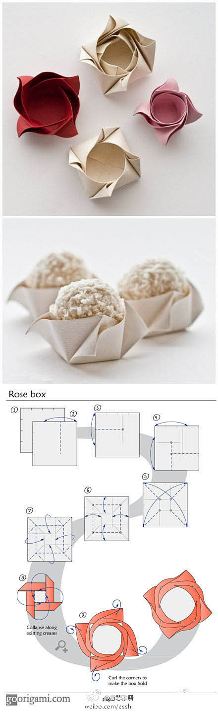 美观实用的玫瑰盒子，可以用来装各种小物，...