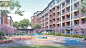 WB316学校校园景观小学中学大学学院建筑景观规划设计方案文本-淘宝网
