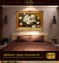 恒美油画欧式手绘花卉油画栀子花玄关壁炉装饰画家居客厅餐厅壁画-tmall.com天猫