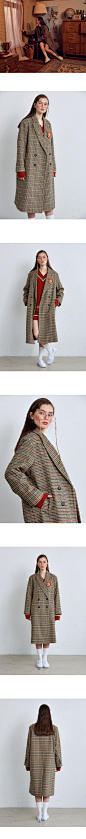 :: FASHION-DU :: OVERSIZED WOOL COAT - MULTI CHECK