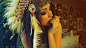 Indian Melanie Iglesias faces feathers hats wallpaper (#2294812) / Wallbase.cc