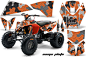 KTM 450,505,525 ATV Graphics: Camoplate - Orange  ATV Graphic Decal Wrap Kit