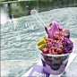 ※ Foodie ※ 主打日式紫薯冰淇淋的 Small Potatoes Ice Creamery，绵密的紫薯冰淇淋配上麻薯、蜜红豆、芋泥等配料，紫色控表示要控制不住我自己了！！！（地址：香港 28 Haven Street, Shop 30, G/F）