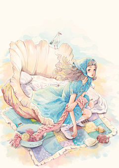SSKL彼岸花采集到喜欢的插画风格1