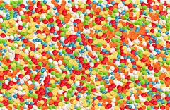 Mix of colored sweet sugar balls powder, Easter ab