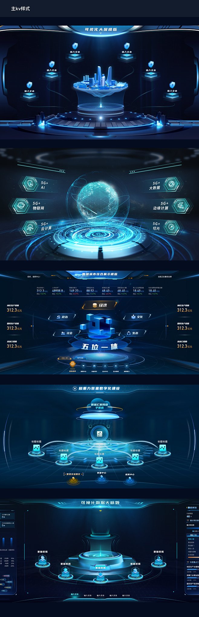 可视化大屏组件库-网页-UICN用户体验...