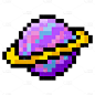Planet Pixel Sticker